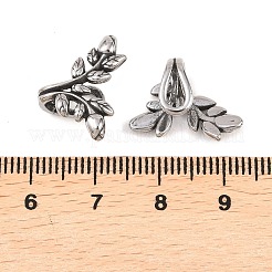 Blattförmige Knorpelohrringe aus Edelstahl 316 (ohne Piercing)&nbsp;AJEW-C044-09AS
