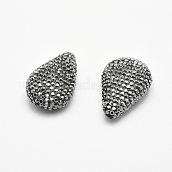 Handgemachte Fimo-Perlen Strass&nbsp;RB-L030-34A