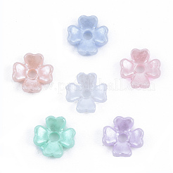 Coupellles en résine imitation perle&nbsp;X-RESI-N036-03