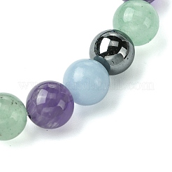 12 stücke 12 arten konstellation gemischt edelstein runde perlen stretch armband sets&nbsp;BJEW-JB10910