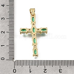 Ciondoli pasquali in ottone con pavé di zirconi cubici&nbsp;CU-E002-01F-G05