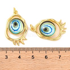 Porte micro ouvrent pendentifs zircone cubique en laiton de placage&nbsp;KK-H486-25G-01