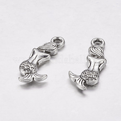 Stile tibetano pendenti in lega di sirena&nbsp;X-TIBEP-5402-AS-FF
