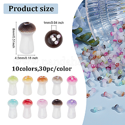 300 Stück 10 Farben undurchsichtige Glasperlen&nbsp;GLAA-ME0001-13