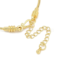 Bracelets en laiton avec chaînes de blé&nbsp;BJEW-C085-02G