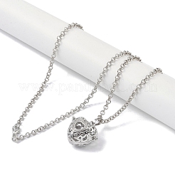 Ottone collane del pendente di strass&nbsp;NJEW-G089-16A-P