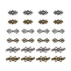 24 Stück 6 Arten von Schnappverschlüssen aus Legierung&nbsp;FIND-DC0005-13