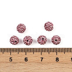 Polymer Ton Strass Perlen&nbsp;RB-H284-6MM-Half-223