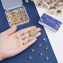 100 pièces 5 couleurs pendentifs en alliage de style tibétain&nbsp;FIND-SC0023-23