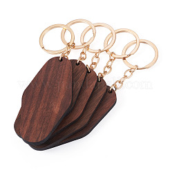 Porte-clés pendentifs en bois de noyer&nbsp;KEYC-TAC0034-06B