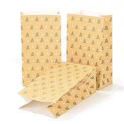 Sacs de bonbons en papier rectangle thème réveillon de noël&nbsp;CARB-G007-01C