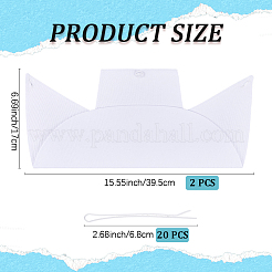 2 cappello da infermiera in cotone&nbsp;AJEW-CN0005-18
