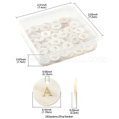 52 stücke 26 arten natürliche zucht süßwasser pearll charms&nbsp;SSHEL-FS0001-04