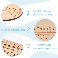 Stricklineale aus MDF-Holz&nbsp;TOOL-WH0161-03