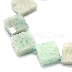 Fili di perline amazonite naturale&nbsp;G-F725-36