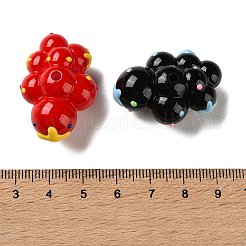 Undurchsichtige Acryl-Emaille-Perlen&nbsp;OACR-P038-03A-M