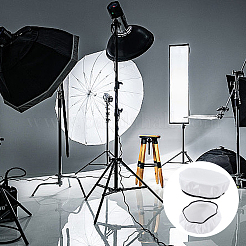Runde Lampenabdeckung aus Stoff für Fotografie&nbsp;DIY-CN0003-74B