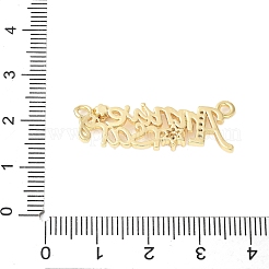 Laiton micro pavé clair zircone cubique liens&nbsp;KK-D357-03G-G