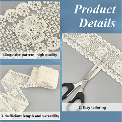 Ruban plat en dentelle de coton de 5 mètre&nbsp;OCOR-GF0004-71C-01