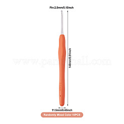 Agujas de crochet de aluminio con mango de TPR&nbsp;TOOL-TA0001-13F