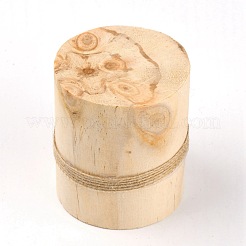Bougeoir en bois de schima&nbsp;DJEW-WH0037-19B