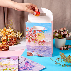 5 Stück 5 Stile bedruckte Geschenk-Tragetaschen aus Papier&nbsp;ABAG-TA0001-53