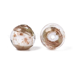 Perline murano con sabbia d'oro fatto a mano&nbsp;LAMP-N045-01C-01