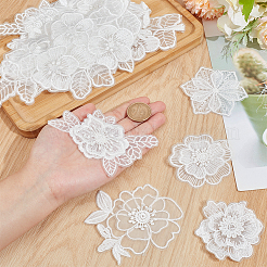 24 stücke 12 arten computerisierte stickerei polyester ornament zubehör&nbsp;DIY-GA0007-55C