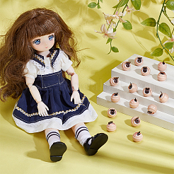 16 Paar 4D-Abs-Puppenhandwerk-Cartoon bewegliches Auge&nbsp;DOLL-PH0001-54A
