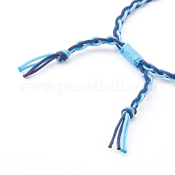 Bracciali di perline intrecciati con fili di nylon regolabili&nbsp;BJEW-JB06058-04