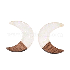 Pendentifs en résine époxy et bois de noyer&nbsp;RESI-T057-14A
