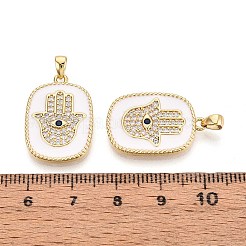 Colgante micropavé cubic zirconia de latón&nbsp;KK-N277-06G