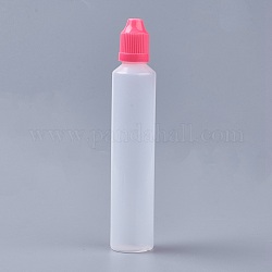 Contenedores de abalorios de plástico, con tapa, columna, color de rosa caliente, 149x28mm, capacidad: 60ml (2.02 fl. oz)
