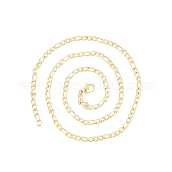 Herren-Halskette aus 201 Figaro-Ketten aus Edelstahl, golden, 17.72 Zoll (45 cm), breit: 3 mm