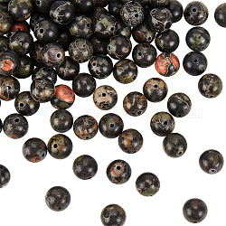 Olycraft ca. 92~96 Stück/2 Stränge, 8 mm, natürliche Jade-Perlen, natürliche Pflaumenblüten-Jade-Perlen, Stränge, 1.2 mm Loch, lose Jade-Perlen, Edelstein, lose runde Perlen, runde, glatte Edelsteine für die Schmuckherstellung