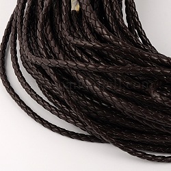 PU Leather Cord, Coconut Brown, 4mm