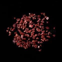 Cuentas de jaspe rojo natural, sin agujero / sin perforar, 2~12x2~10x1~3mm, aproximamente 11200 unidades / 1000 g