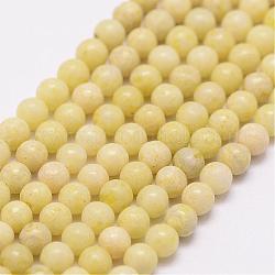 Perline Chrysocolla naturale fili, tondo, 3mm, Foro: 0.5 mm, circa 125pcs/filo