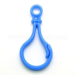 Accessoires de homard fermoir porte-clés en plastique en forme d'ampoule, bleuet, 51x25x3mm