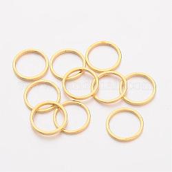 Brass Linking Rings, Golden, 10x0.7~1mm