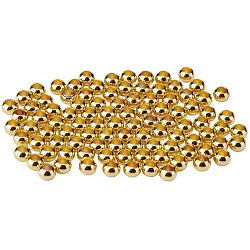 PandaHall About 100 Pcs 6mm Gold Brass Flat Round Spacer Beads for Jewelery Making