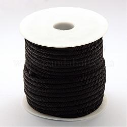 Hilo de nylon, negro, 4~5mm, alrededor de 27.34 yarda (25 m) / rollo