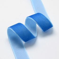 1-1/2 дюймовая бархатная лента с одним лицом, Плут синий, 1-1/2 дюйм (38.1 мм), около 25 ярдов / рулон (22.86 м / рулон)
