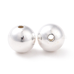 Perline in argento sterling, giro senza soluzione di continuità, argento, 8mm, Foro: 1.5 mm