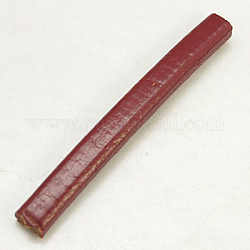Leather Cord, Brown, 10x5~7mm