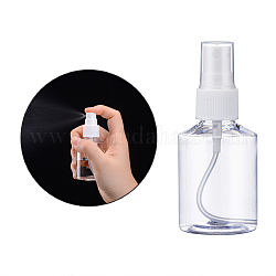 Flaconi spray in plastica pet ricaricabili da 50 ml, bottiglie vuote della pompa per il liquido, chiaro, 4.2x10cm, capacità: 50 ml (1.69 fl. oz)