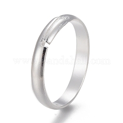 201 anneaux de bande lisses réglables en acier inoxydable, couleur argentée, diamètre intérieur: 16 mm