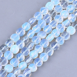 Opalite Beads Strands, Tumbled Stone, Nuggets, 8~19x8~12x4~8mm, Hole: 0.8mm, about 37pcs/strand, 15.9 inch