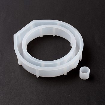 Moules en silicone pour support d'affichage à anneau rond DIY-F114-06