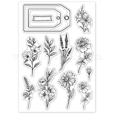 Engraved Flowers  Engraved flower, Clear stamps, Flower stamp